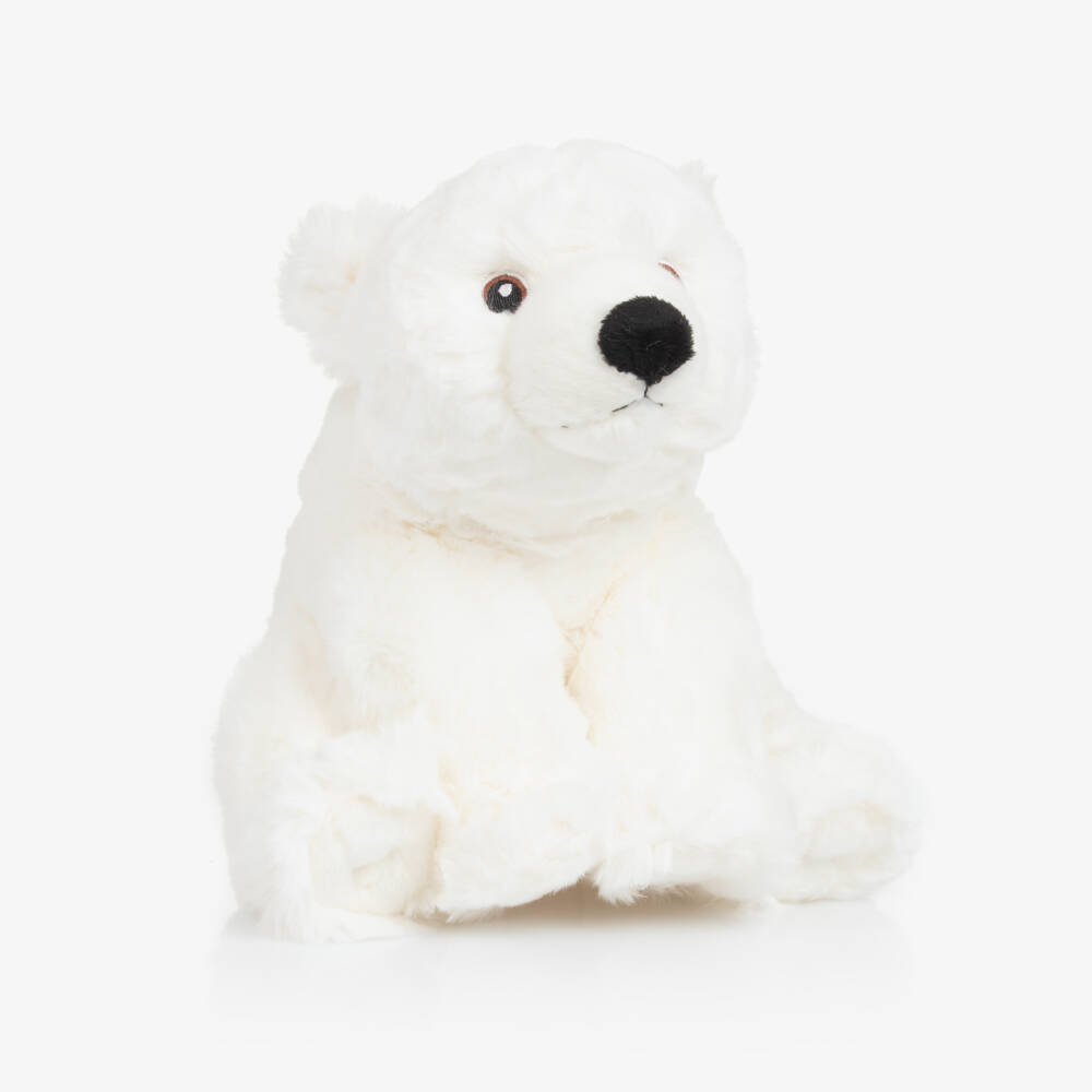 Aurora-White Eco Nation Polar Bear Soft Toy (24cm) | Childrensalon
