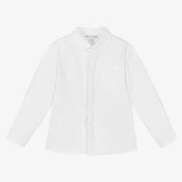 Childrensalon Occasions-Boys Black Cotton Single-Breasted Suit | Childrensalon