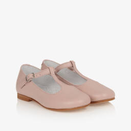 Beatrice & George-Girls Pink Milano Cotton Jersey Dress | Childrensalon