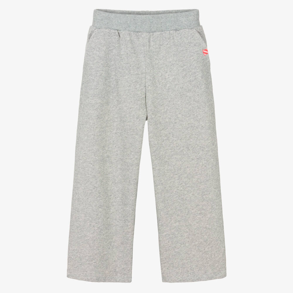Billieblush-Girls Sparkly Grey Cotton Joggers | Childrensalon