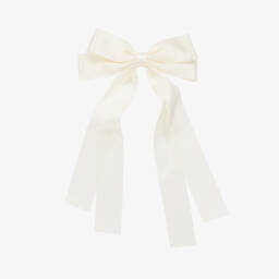 Beatrice & George-Girls Green & Ivory Hand-Smocked Dupion Dress | Childrensalon