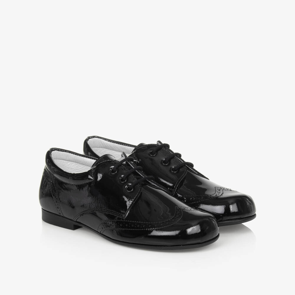 Children's Classics-Black Patent Leather Brogues | Childrensalon