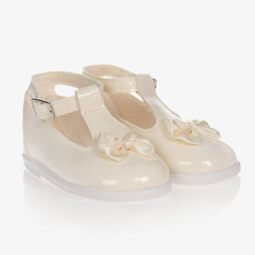 Early Days-Ivory First-Walker Shoes | Childrensalon