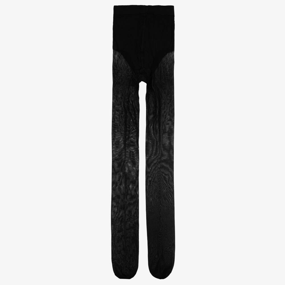 Falke-Girls Sheer Black Matt Tights | Childrensalon