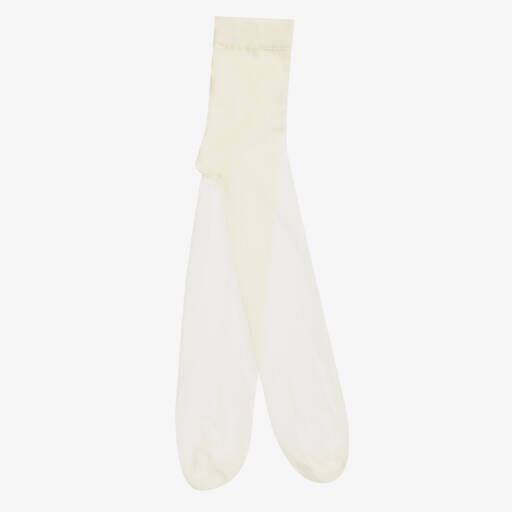 Falke-Girls Sheer Ivory Matt Tights | Childrensalon
