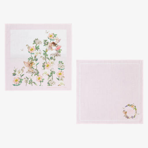 Flower Fairies™ by Childrensalon-Baby Girls Pink Cotton Muslins (2 Pack)   | Childrensalon
