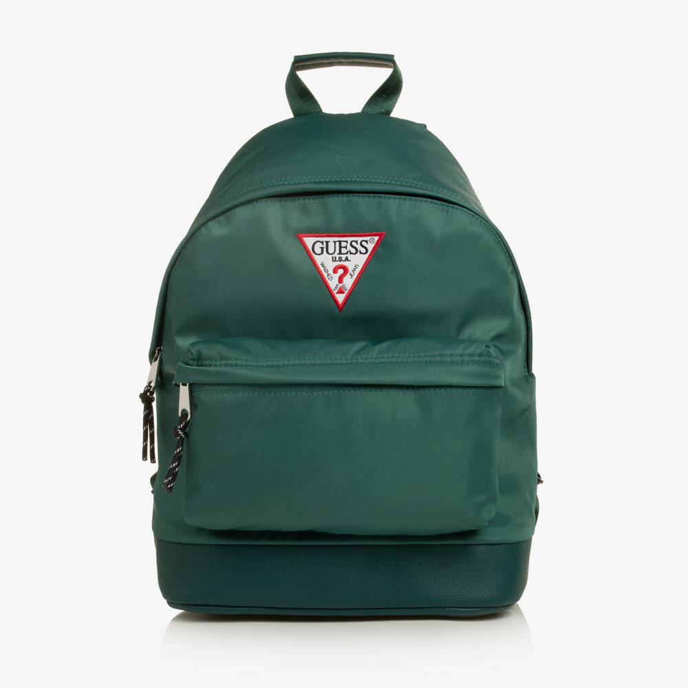 Guess-Green Backpack with Triangle Logo (40cm) | Childrensalon