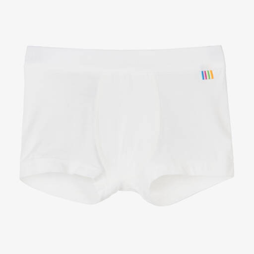 Joha-Boys White Bamboo Boxer Shorts | Childrensalon