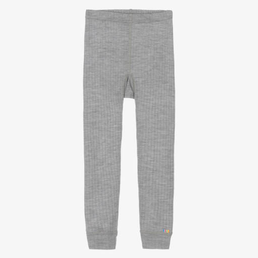 Joha-Grey Merino Wool Leggings | Childrensalon