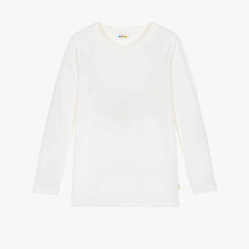 Joha-Ivory Thermal Wool Top | Childrensalon