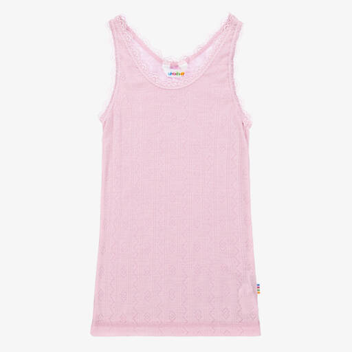 Joha-Pink Wool & Silk Thermal Vest | Childrensalon