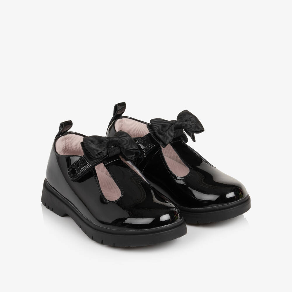 Lelli Kelly-Girls Black Patent Leather Kaya T-Bar School Shoes | Childrensalon