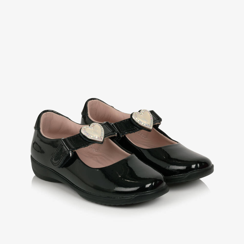 Lelli Kelly-Girls Black Patent Leather Shoes with Changeable Straps (F width) | Childrensalon