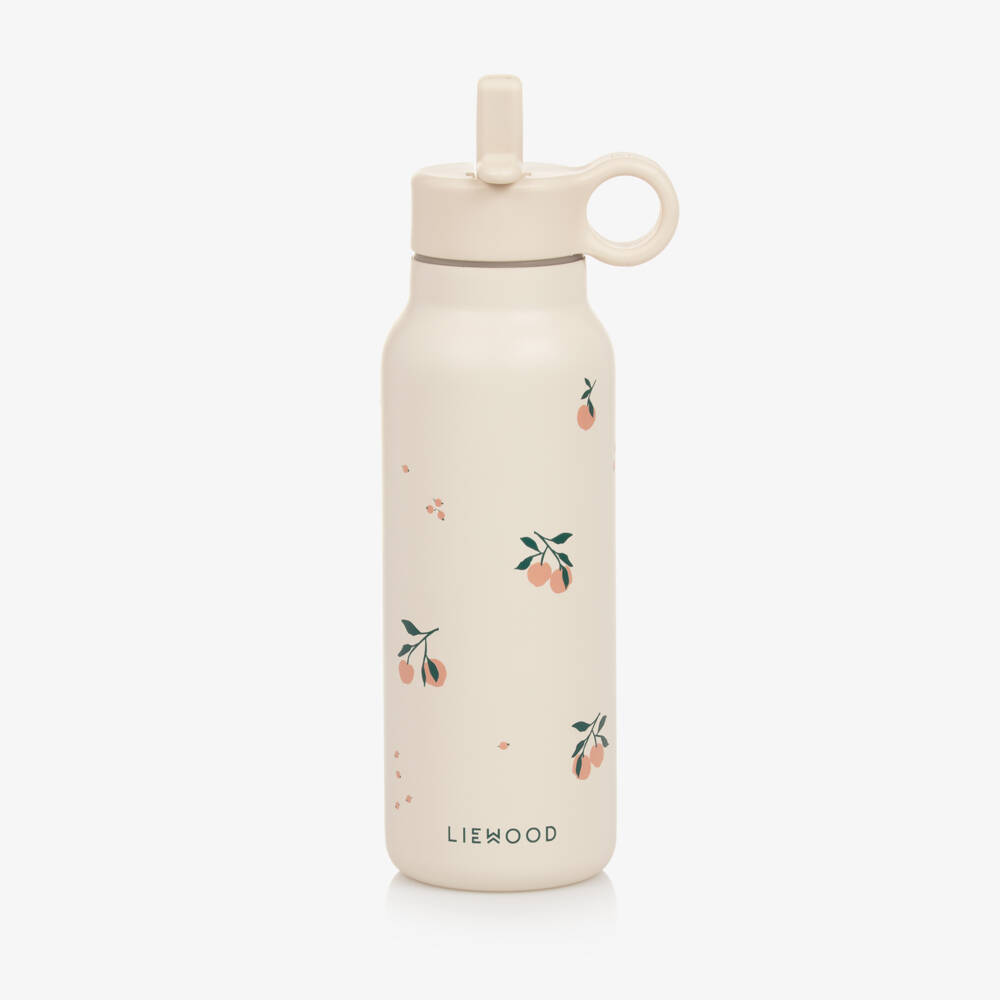 Liewood-Beige Peaches Water Bottle (19cm) | Childrensalon