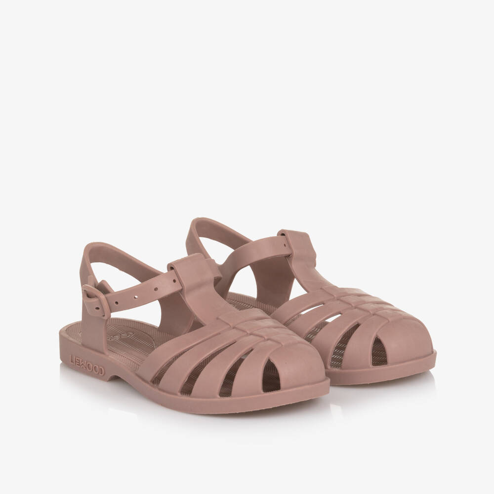 Liewood-Girls Dark Rose Pink Jelly Sandals | Childrensalon
