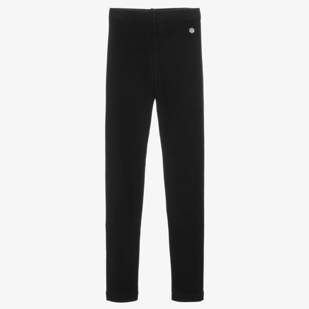 Mayoral-Girls Black Cotton Leggings | Childrensalon