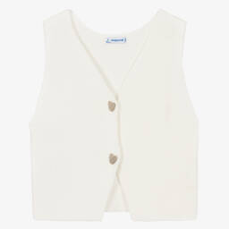 iDO-Girls Black & White Striped Top with Diamanté Bows | Childrensalon