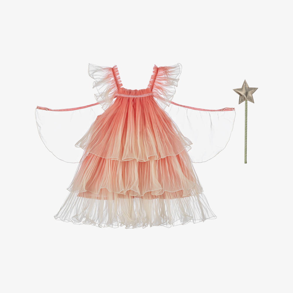 Meri Meri-Girls Pink Pleated Fairy Costume | Childrensalon