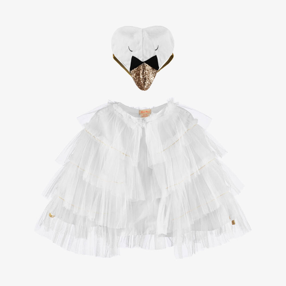 Meri Meri-White Swan Cape Costume | Childrensalon