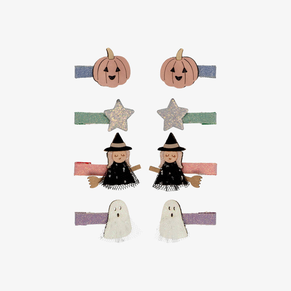 Mimi & Lula-Girls Colourful Halloween Mini Hair Clips (8 pack)  | Childrensalon