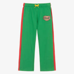 Mini Rodini-Green Cotton Quarter Zip Sweatshirt with Embroidered E.T. | Childrensalon