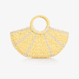 Molo-Girls Ivory & Yellow Lemon Print Beach Dress | Childrensalon