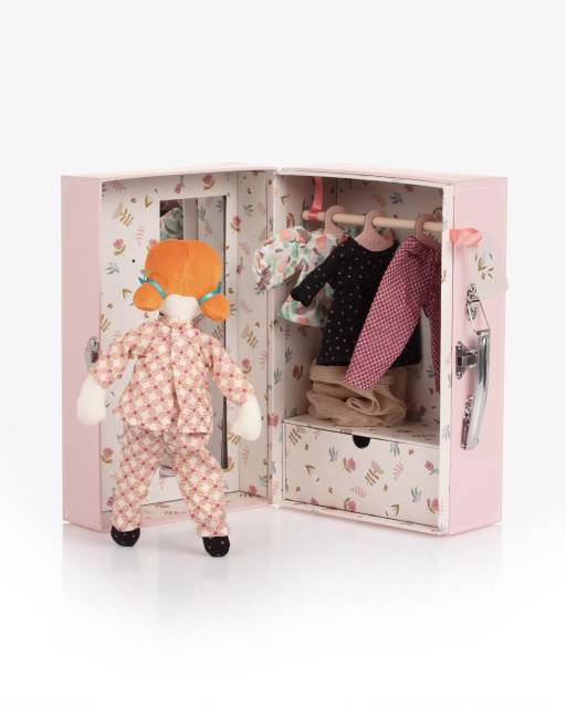 Moulin Roty-Pink Dress-Up Doll Toy (28cm) | Childrensalon