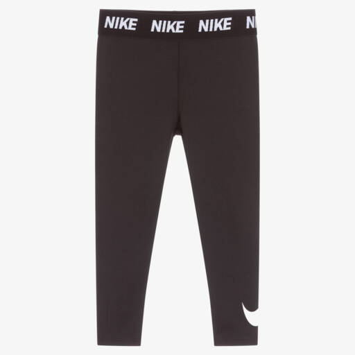 Nike-Girls Black Dri-FIT Leggings | Childrensalon