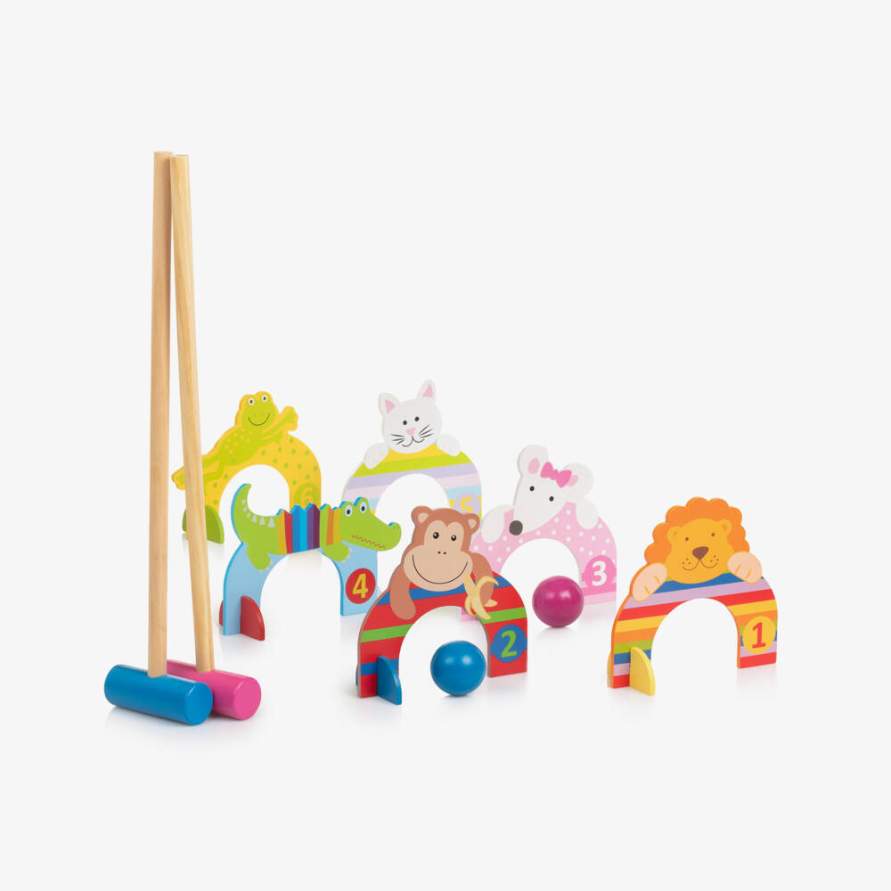 Orange Tree Toys-Wooden Animal Croquet Set | Childrensalon