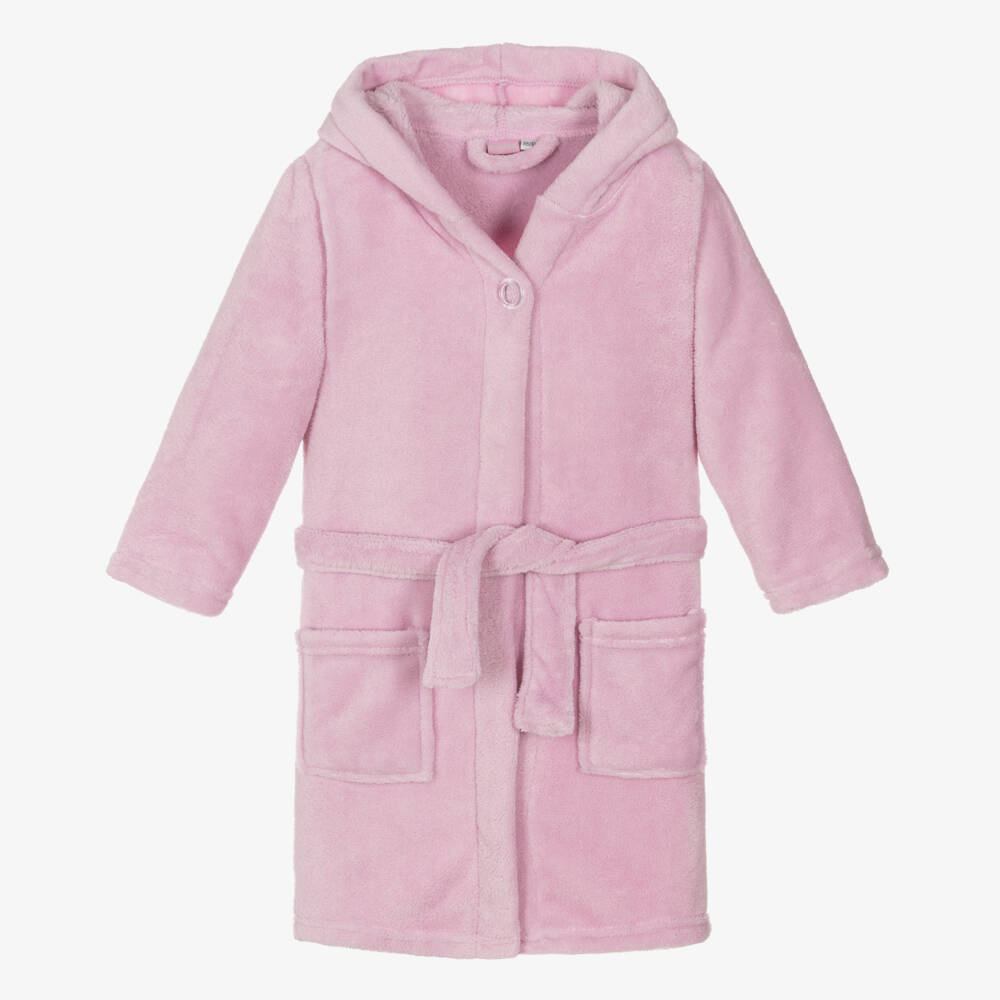 Playshoes-Pink Fleece Dressing Gown | Childrensalon
