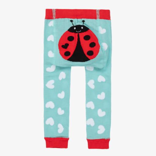 Powell Craft-Girls Blue Cotton Leggings | Childrensalon