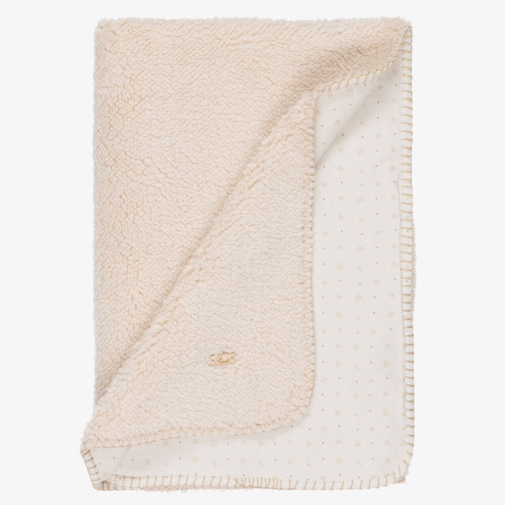 Pureté Du... Bébé-Beige Teddy Fleece Blanket (75cm) | Childrensalon