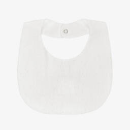 Ivory Cotton Embroidered Bib