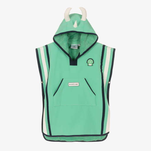 Roarsome-Green Spike The Dinosaur Poncho Towel | Childrensalon