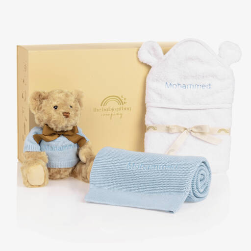 The Baby Gifting Company-Blue Welcome Little One Baby Gift Set | Childrensalon