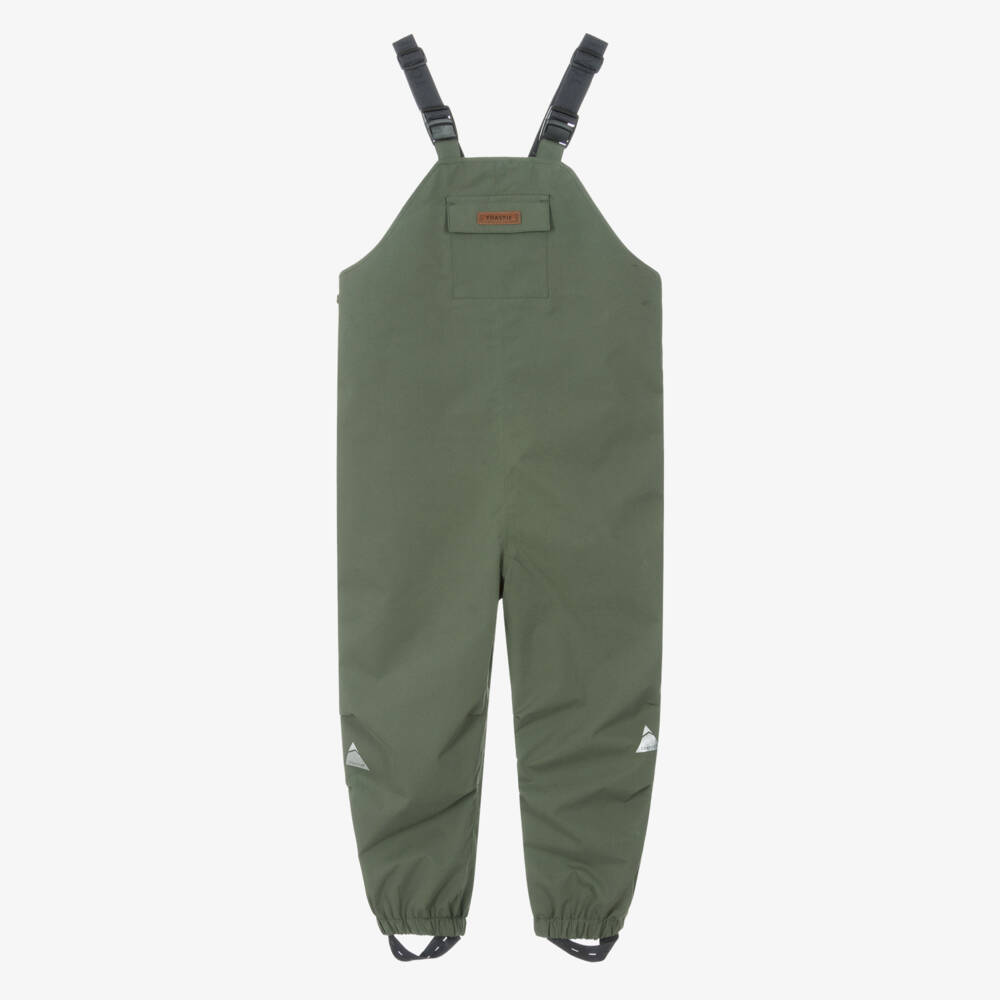 Töastie-Green Waterproof Rain Trousers  | Childrensalon