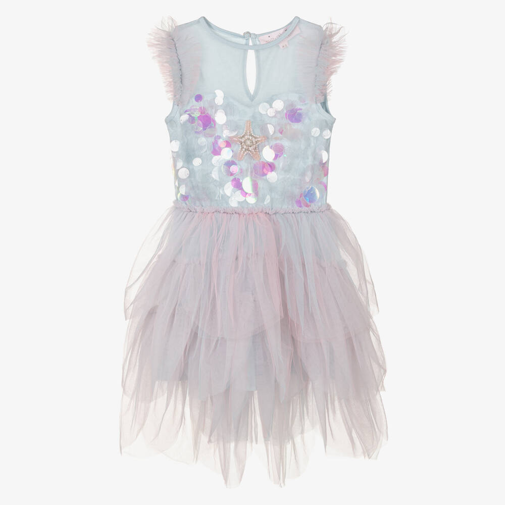 Tutu du Monde-Girls Blue Tulle Mermaid Costume | Childrensalon