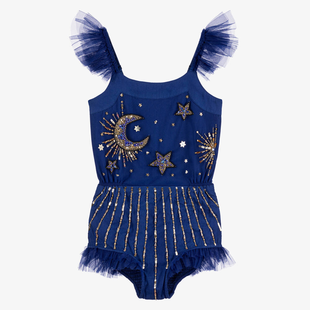 Tutu du Monde-Girls Blue Wonderful Wizard Onesie Costume | Childrensalon