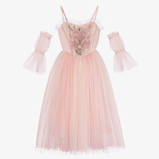 Tutu du Monde-Girls Pink Beaded Tulle Costume | Childrensalon