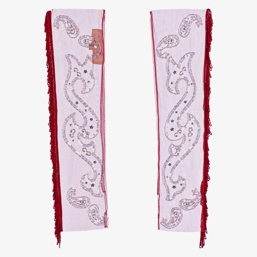 Tutu du Monde-Red Tulle Cowgirl Costume Gloves | Childrensalon